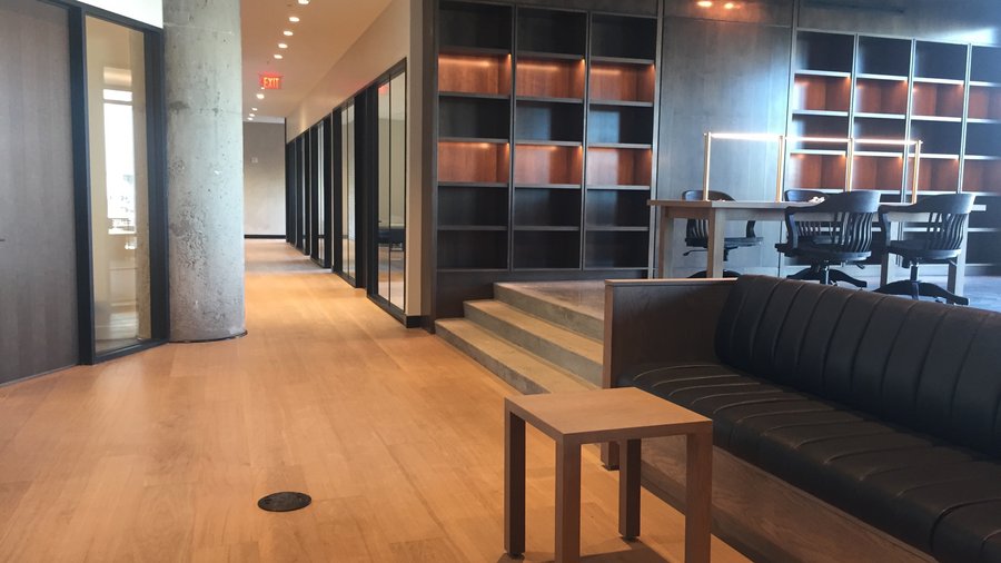 Open office interior reflecting a modern corporate workspace.